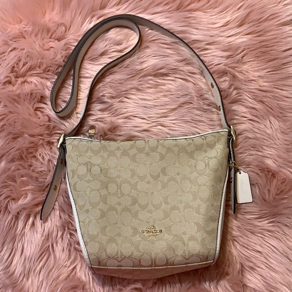 Tan COACH cross body purse EXCELLENT condition - Picture 1 of 6